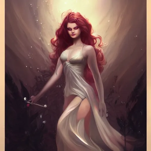 Image similar to a pinup by charlie bowater and anna dittmann.