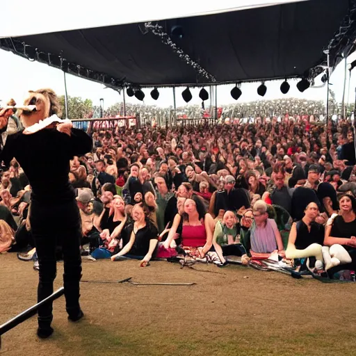 Prompt: mozart performance at hellfest