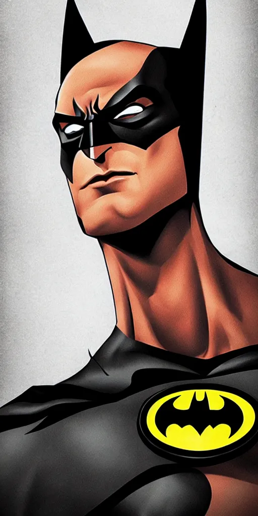 Image similar to Close-up portrait of the the batman.