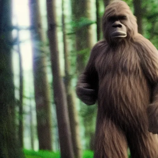 Image similar to a surprisingly clear photo of Bigfoot