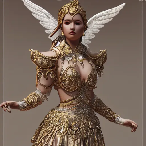 Image similar to gorgeous angelic princess, ornate 4 k intricate detailed octane render