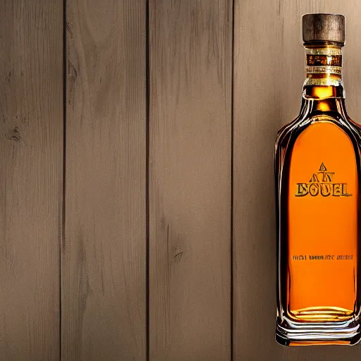 Prompt: a beautiful amber bottle of kentucky bourbon