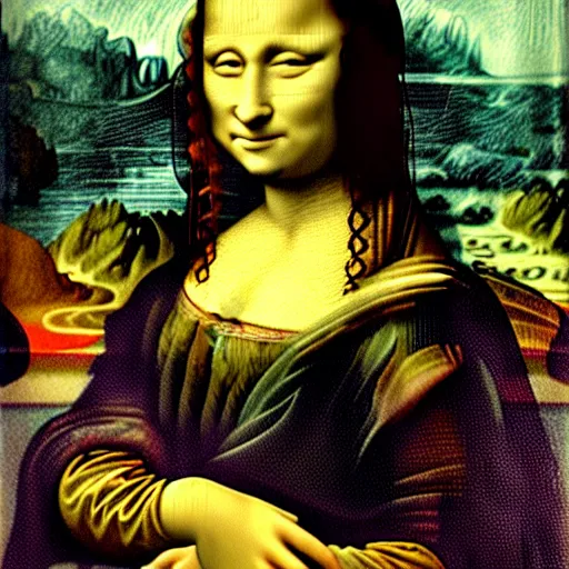 Prompt: Mona Lisa by Vincent Van Gogh