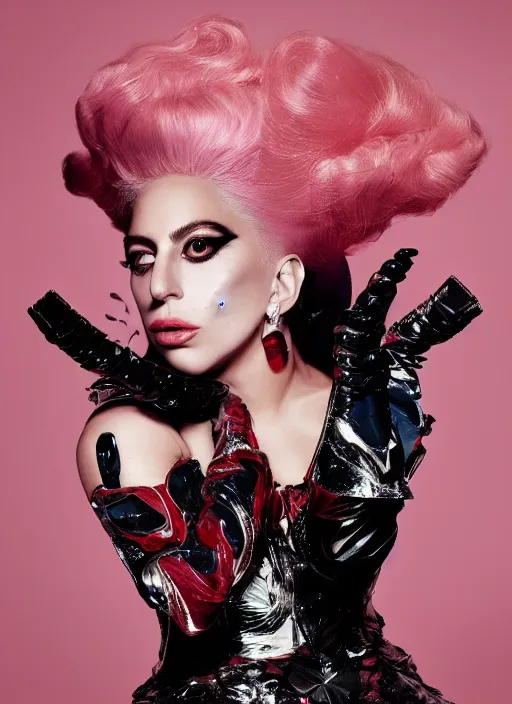 Image similar to lady gaga by nick knight, vogue magazine, award winning, photoshoot, dramatic, red weapon 8 k s 3 5, cooke anamorphic / i lenses, highly detailed, cinematic lighting