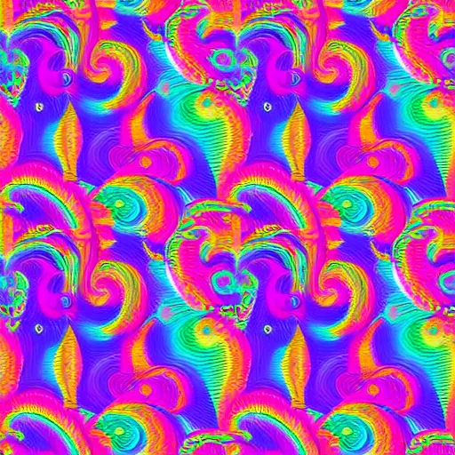 Image similar to lisa frank rainbow pattern wallpaper, 8k, high contrast