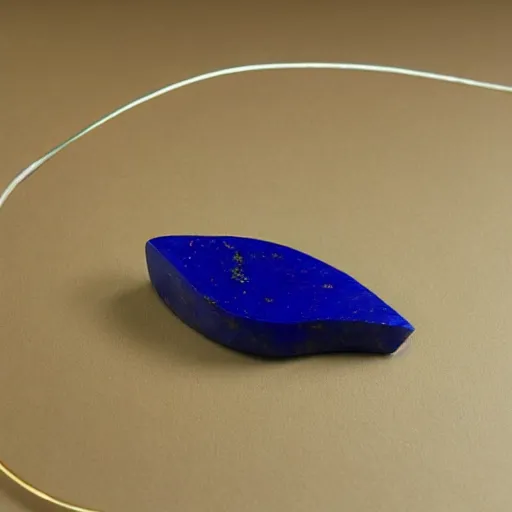 Image similar to abstract carved lapis sculptural jewelry, wiggly irrational shapes, fluid and dynamic forms, detailed and complex, sharp and smooth, product photo