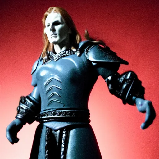 Image similar to arthas menethil as the american psycho, cinematic still