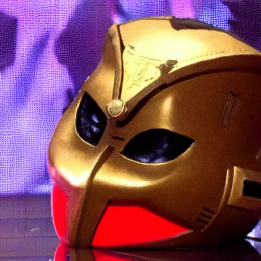 Image similar to legend of zelda majora's mask worn by mf doom onstage bet award show