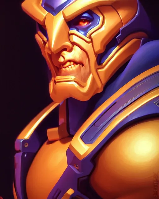 Image similar to sigma from overwatch, character portrait, portrait, close up, highly detailed, intricate detail, amazing detail, sharp focus, vintage fantasy art, vintage sci - fi art, radiant light, caustics, by boris vallejo