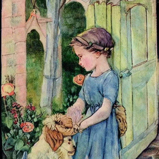 Prompt: art by cicely mary barker