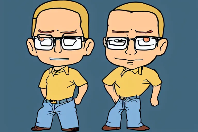 Prompt: hank hill chibi