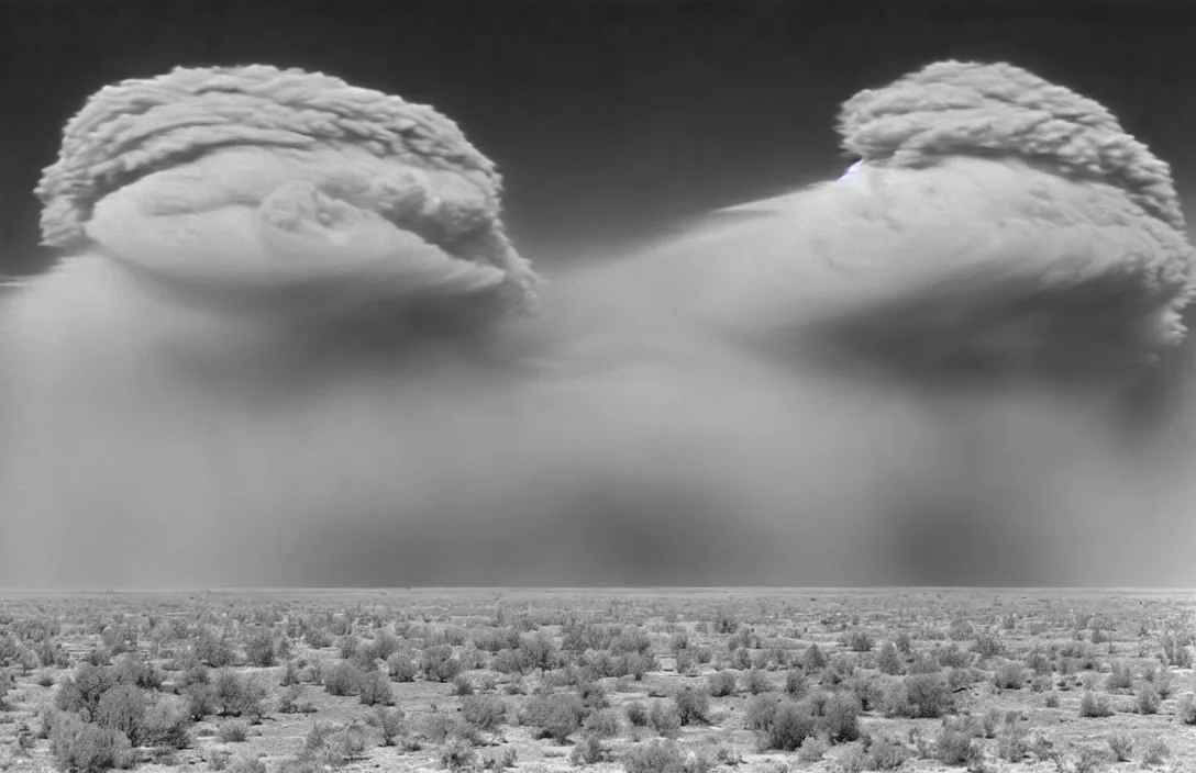 Image similar to cloud of dust rolling in horrific photograph of the dust bowl by ansel adams captured with phase one iq 3 1 0 0 mp digital back. post - processing photoshop excellence