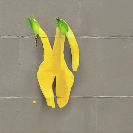 Prompt: a banana on a wall is considered art but something generated with a. i + human can't be?