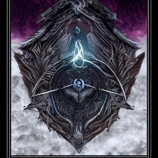 Prompt: bleak oath vigil sigil, terese nielsen, steve argyle, intricate, cinematic, dramatic lighting, 8 k resolution,