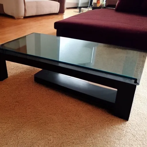 Prompt: 4d coffee table