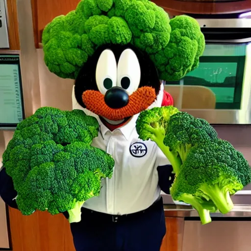 Image similar to Gooby winning the 2091 Broccoli Awards