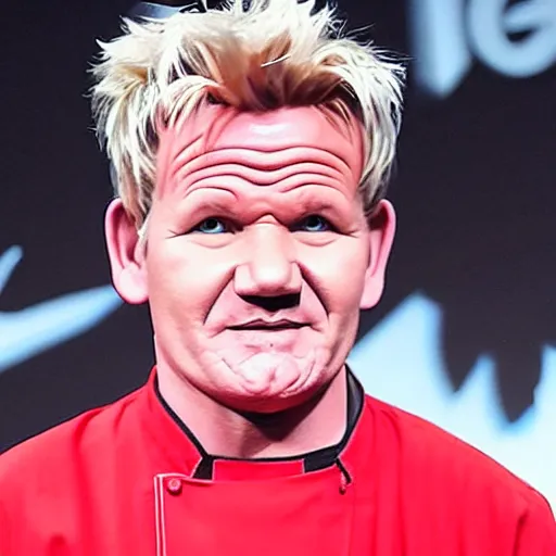 Image similar to Gordon Ramsay Naruto cosplay