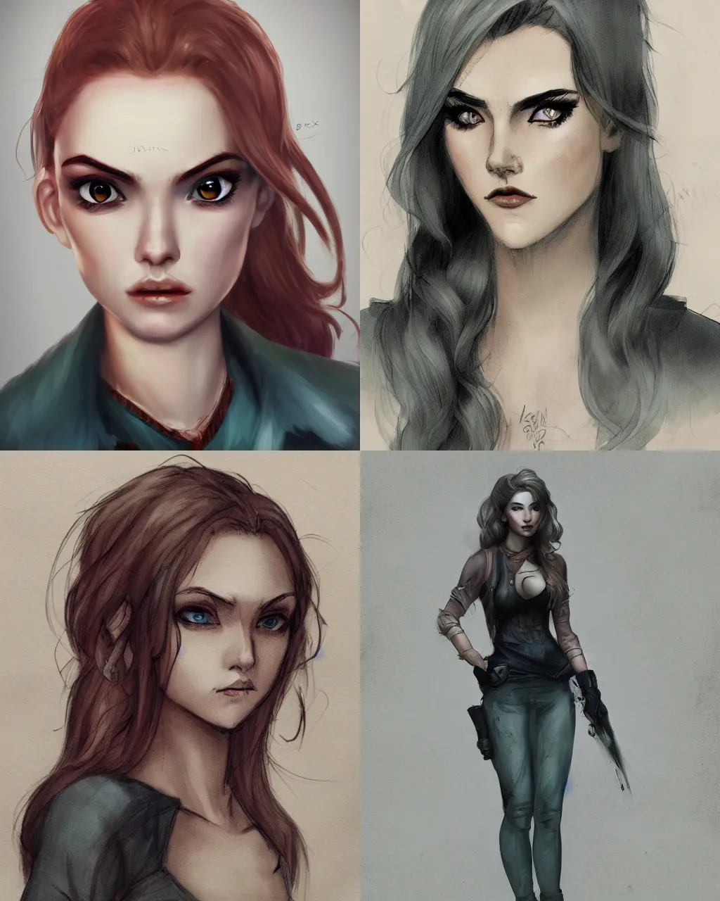 Prompt: Medium shot of a typical character in the style of Charlie Bowater