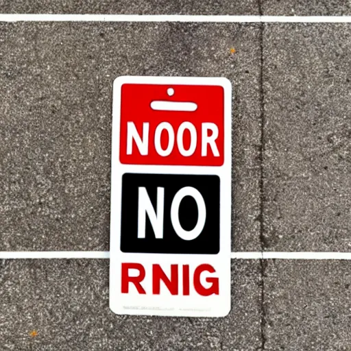 Image similar to no parking sign