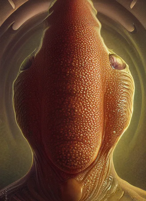 Prompt: far, full body shot of elon musk as slimy mollusk character, drool, wide angle, intricate, elegant, highly detailed, digital painting, artstation, concept art, wallpaper, smooth, sharp focus, illustration, art by artgerm and greg rutkowski and h. r. giger and alphonse mucha