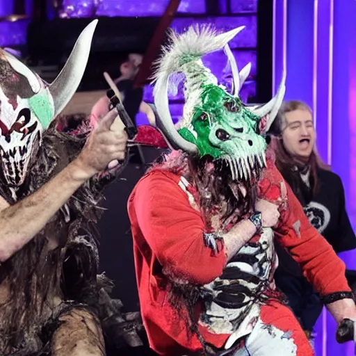 Image similar to still of gwar performing live on the ellen degeneres show