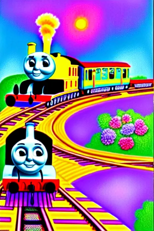 Image similar to Thomas the Train by Lisa Frank