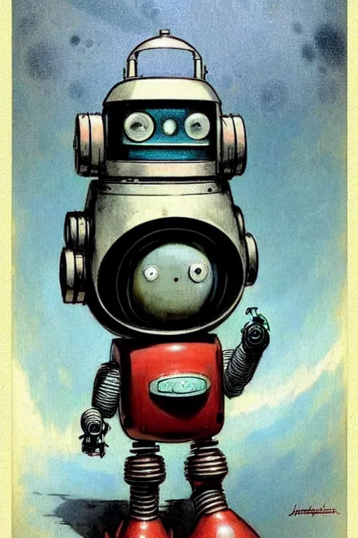 Image similar to ( ( ( ( ( 1 9 5 0 s robot knome b 9 robot lost in space robert kinoshita robby the robot. muted colors. ) ) ) ) ) by jean - baptiste monge!!!!!!!!!!!!!!!!!!!!!!!!!!!!!!