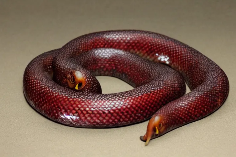 Prompt: a horse snake hybrid