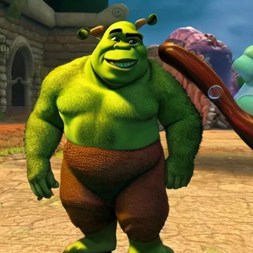 Image similar to Shrek on Super Smash bros ultimate