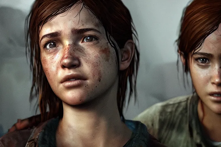 steve carell as ellie in the last of us 2, Stable Diffusion