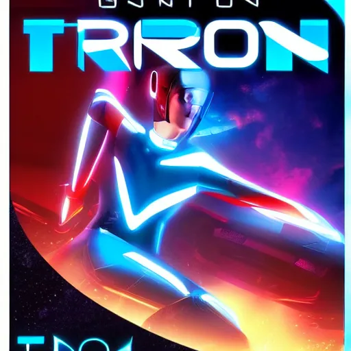 Prompt: video game box art of a game called tron, 4 k, highly detailed cover art.