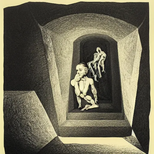 Image similar to lithography on paper secret lair conceptual figurative post - morden monumental dynamic portrait by goya and escher and hogarth, illusion surreal art, highly conceptual figurative art, intricate detailed illustration, controversial poster art, polish poster art, geometrical drawings, no blur