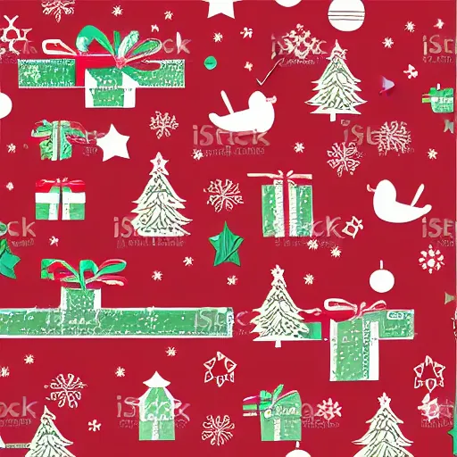 Image similar to christmas wrapping paper, vector art,