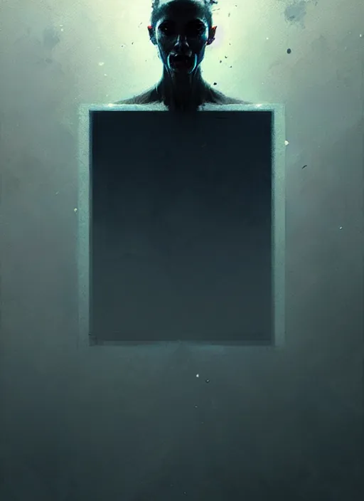 Image similar to portrait of the creaming void by greg rutkowski