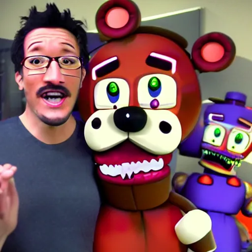 Image similar to markiplier animatronic five nights at freddys