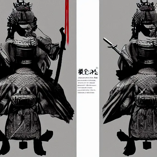 Prompt: 'a sketch to a samurai in ink manga panel ,octane render, artstation , highly detailded'