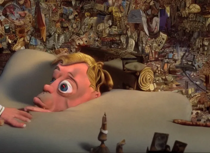 Image similar to ! dream a still image from an animation movie by terry gilliam and walt disney, technicolor 4 k