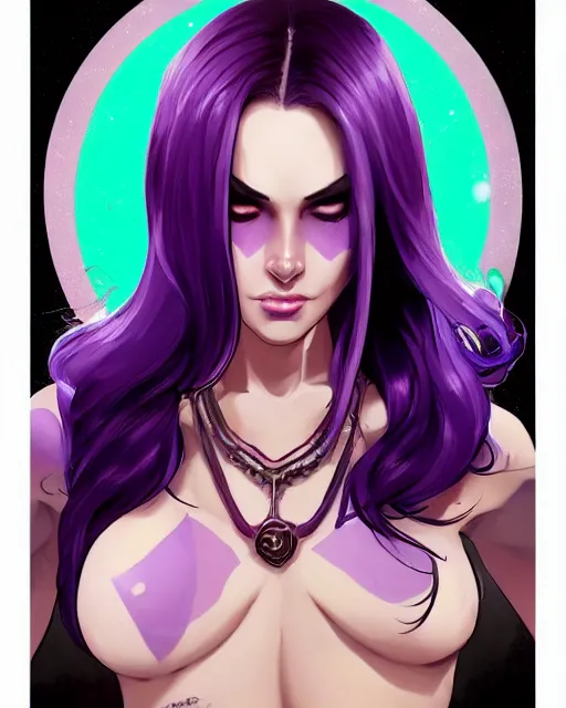 Image similar to beautiful female purple hair tattoo symmetrical face eyes twitch streamer full length fantasy art viper valorant Video game icon, 2d game art gta5 cover , official fanart behance hd artstation by Jesper Ejsing, by RHADS, Makoto Shinkai and Lois van baarle, ilya kuvshinov, rossdraws