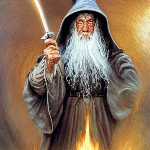 Image similar to Gandalf the Grey, by Mark Brooks, Donato Giancola, Victor Nizovtsev, Scarlett Hooft Graafland, Chris Moore