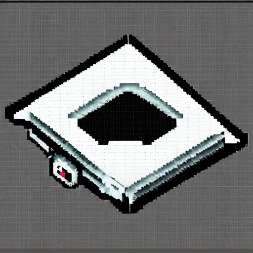 Prompt: pixel art of a unknown sci - fi device. very advanced technology