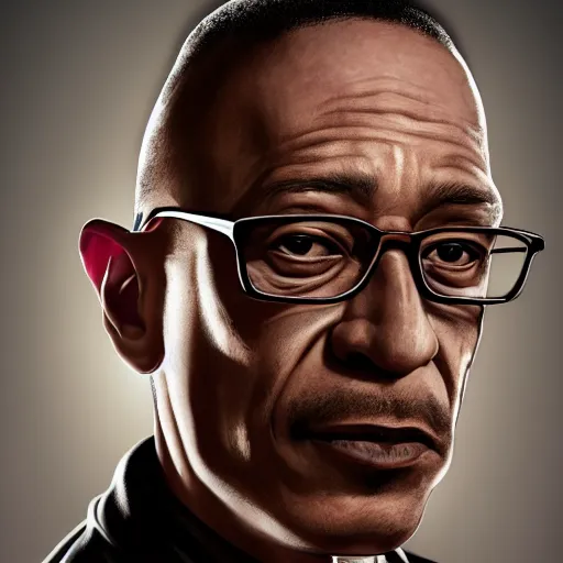 Prompt: a portrait of Gus Fring from Breaking Bad, oil painting, Greg Rutkowski, Charlie Bowater, Beeple, unreal 5, DAZ, hyperrealistic, octane render, RPG portrait, dynamic lighting, fantasy art, beautiful face