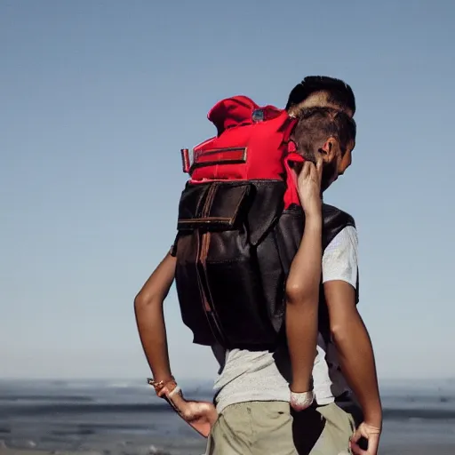 Image similar to a human backpack