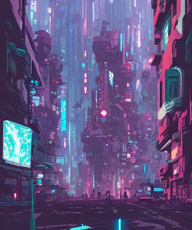 Image similar to a street view of a cyberpunk city, fantasy, elegant, digital painting, artstation, concept art, matte, sharp focus, illustration, art by josan gonzalez