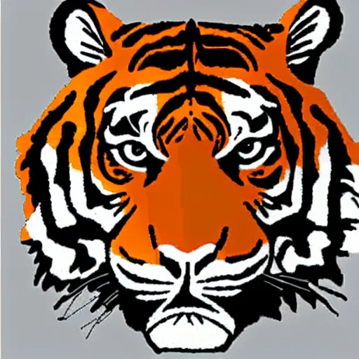 Image similar to tiger design by quentin blake