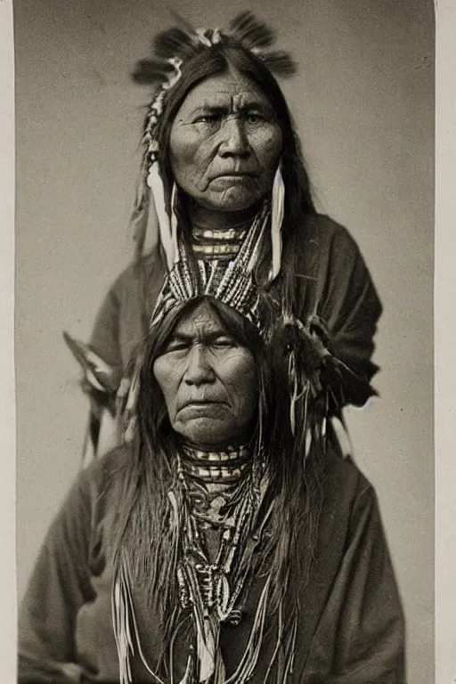 Image similar to “Photo of Native American indian woman, portrait, skilled warrior of the Chiricahua Apache, Lozen was the sister of Victorio a prominent Chief, showing pain and sadness on her face, ancient, realistic, detailed”