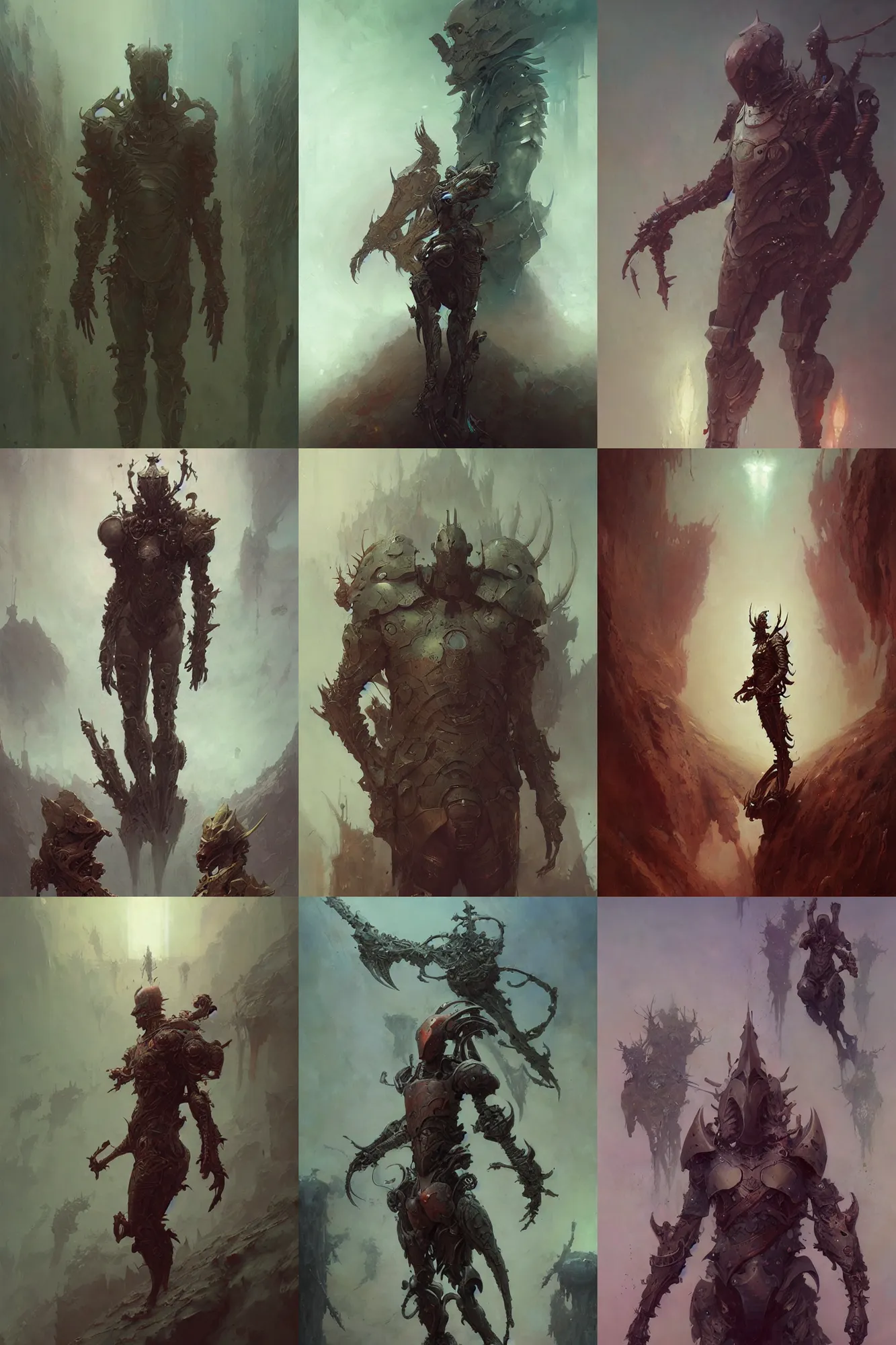 Prompt: male full body organic armor, fantasy, art by sabbas apterus, beksinski, peter mohrbacher, ruan jia, marc simonetti, ayami kojima, cedric peyravernay, victo ngai