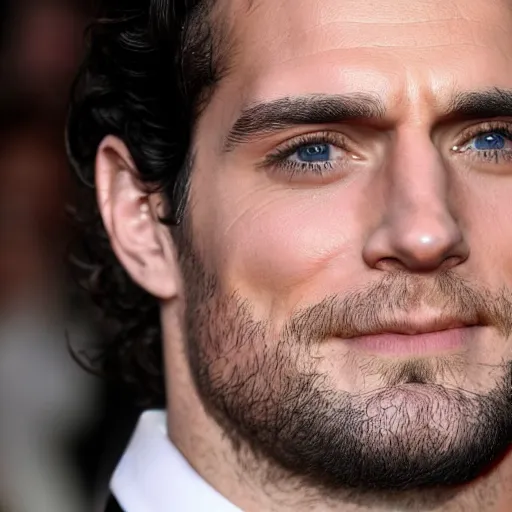 Image similar to Closeup Photograph of Henry Cavill