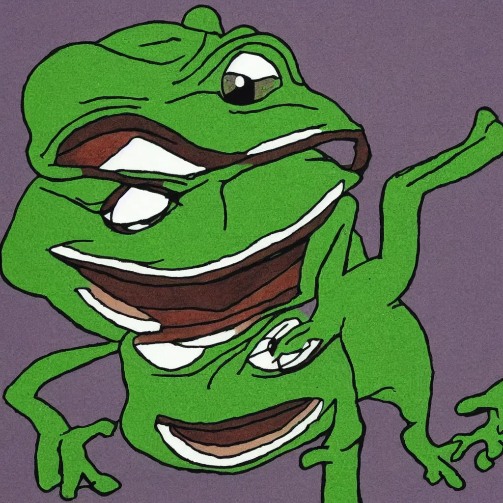 Image similar to pepe the frog