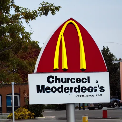 Image similar to church mcdonalds