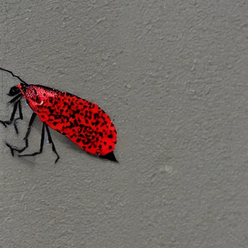 Prompt: banksy art of a kaiju spotted lanternfly